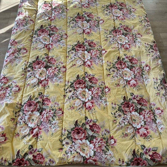 Rare Vintage Ralph Lauren Sophie Brooke Floral Comforter Twin 100% Cotton - Picture 9 of 11